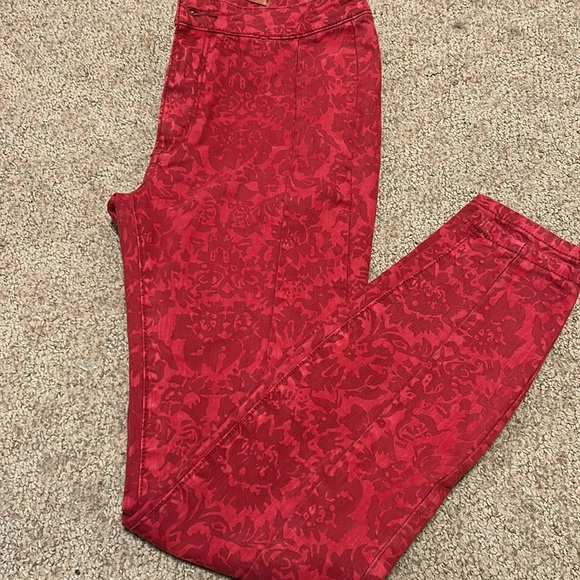 Anthropologie Pilcro Flocked High-Rise Leggings - Picture 8 of 9